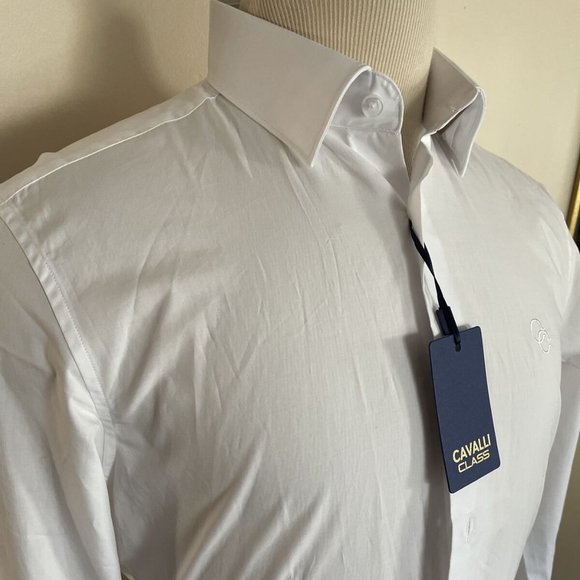 Brand new Cavalli Class men's white dress shirt - Picture 8 of 9
